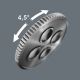 10. WERA T-Ratschen-Bit-Set 1/4" 17-teilig im Koffer KRAFTFORM KOMPAKT 400 RA SET1