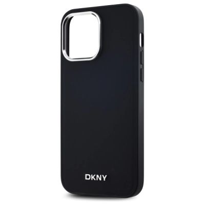 6. DKNY Plain Logo MagSafe Hülle für iPhone 14 Pro Max – Schwarz