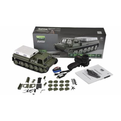 3. Amewi RC Kettenpanzer 1:16 RTR Oliv/Weiß /8+