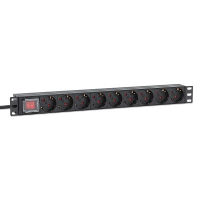 2. Intellinet 715133 PDU Stromverteilungseinheit 9 x Netzwerkanschlüsse 1U Schwarz