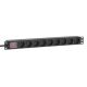 2. Intellinet 715133 PDU Stromverteilungseinheit 9 x Netzwerkanschlüsse 1U Schwarz