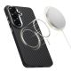 3. Tech-Protect Ion Carbon MagSafe Hülle für Samsung Galaxy S26 - Schwarz und Silber
