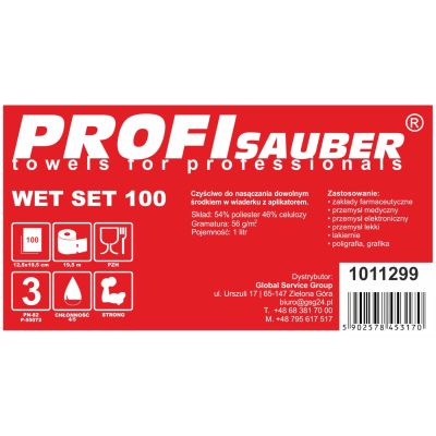 2. Tücher im Einweicheimer mit ProfiSauber WET SET 100 Spender
