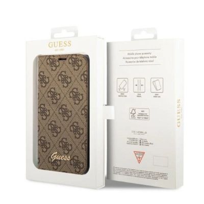 7. Guess GUBKP14XHG4SHW iPhone 14 Pro Max 6,7 "braun / braunes Buch 4G Vintage Gold Logo