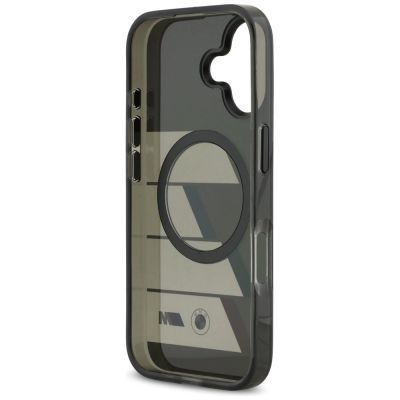 7. BMW M IML Metallknöpfe, dreifarbige Linien, MagSafe-Hülle für iPhone 17 - Grau