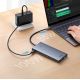 11. HUB Baseus PortalJoy Series 13in1 USB-C – 2x HDMI / DP / VGA / USB-A 3.1 / USB-C 3.1 / USB-A 2.0 / PD / RJ45 / SD / TF / AUX – grau