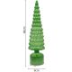 10. Dekorativer Weihnachtsbaum, grün, LED, 13 Kronen, warmweiß, 40 cm