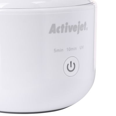 5. Activejet AUC-198 kabelloser Ultraschall-UV-Reiniger. Für Zahnprothesen, Zahnspangen und Schmuck, weiß.