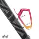 4. Rockbros RKL02 Flaschenhalter aus Aluminium – Rot und Gold
