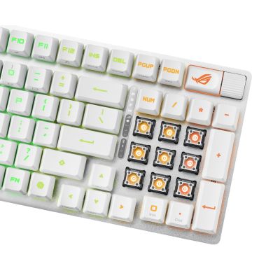 9. Asus ROG Strix Scope II 96 RX Wireless WHT-Tastatur