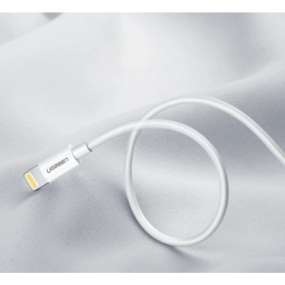 13. Ugreen US155 20728 USB-A / Lightning MFi 2,4A Kabel 1m - Weiß
