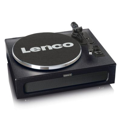 11. Lenco LS-430BK Plattenspieler mit Riemenantrieb, Schwarz