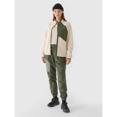 7. Damen-Sherpa-Fleecejacke mit Stehkragen 4F 4FRAW24TFLEF362-12S