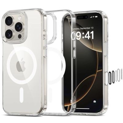 Tech-Protect Flexair Hybrid CC Magsafe Hülle für iPhone 16 Pro Max – transparent