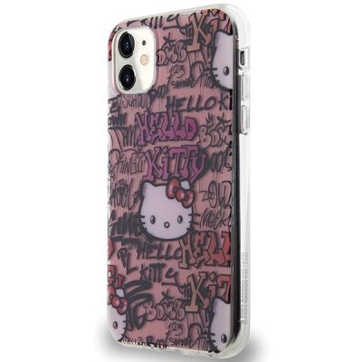 2. Hello Kitty IML Tags Graffiti-Hülle für iPhone 11 / Xr – Rosa