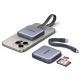 5. Ugreen Magnetischer Speicherkartenleser + 100W PD 3-in-1-Ladegerät – Grau