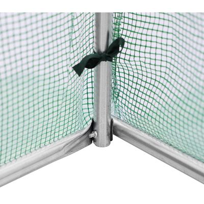 5. Folienabdeckung für Gartentunnel-Gewächshaus 200x350x200CM GRÜN