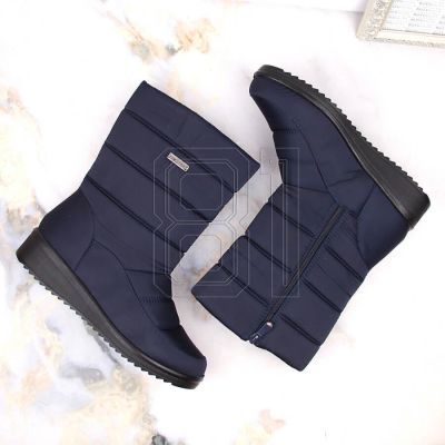 14. News W EVE436B marineblaue hohe Stiefeletten