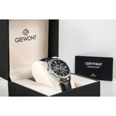 7. Giewont Elegance Saphirschwarze Herrenuhr GW5160-A2