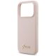 6. Guess Silicone Script Metal Logo MagSafe Case für iPhone 17 Pro - Pink