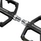 6. Rockbros K371 Reflektierende Aluminium-Fahrradpedale mit abgedichteten Lagern – Schwarz