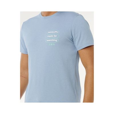 4. Herren RIP CURL Vaporcool Search 3 Stacks T-Shirt Blau