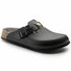 Birkenstock Boston ESD Black Damen Clogs, Naturleder, schmale medizinische Hausschuhe (0061368)