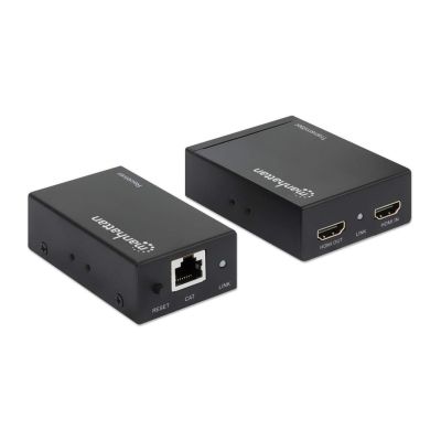 6. Manhattan 207461 AV Extender AV-Sender und -Empfänger, Schwarz