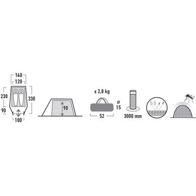 7. High Peak Kite 2 Zelt 10188