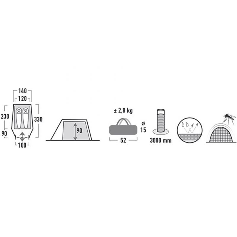7. High Peak Kite 2 Zelt 10188