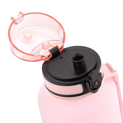 11. Meteor 1500 ml rosa/blaue Sportflasche