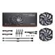 3. NOCTUA 140-mm-Lüfter NF-A14x25r G2 PWM Sx2 PP Chromax Schwarz