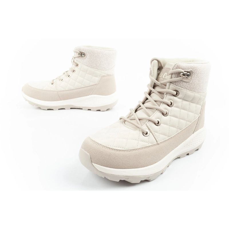 8. Lee Cooper Damen Winter-Wandersportschuhe, isoliert, creme, Öko-Leder