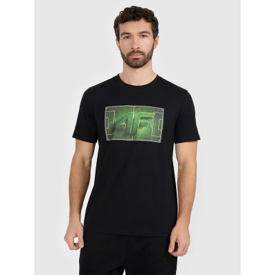 Herren-T-Shirt mit Aufdruck, regulär, Größe 4F 4FRAW25TTSHM3612-20S
