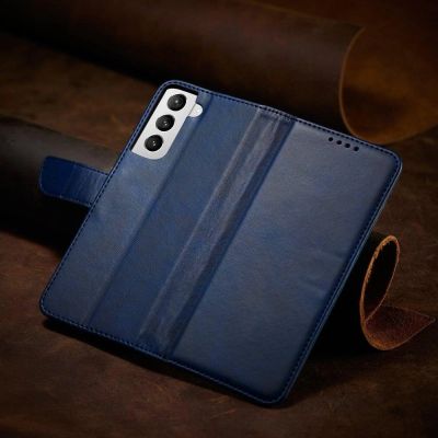 15. Magnethülle Elegant Case Cover Flip Cover Samsung Galaxy S22+ (S22 Plus) Blau