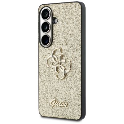 2. Guess Fixed Glitter Big 4G Metal Logo Hülle für Samsung Galaxy S26 - Gold