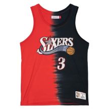 Mitchell & Ness NBA Philadelphia 76ers Allen Iverson Tanktop aus Baumwolle mit Batikmuster - TTNK3206-P76YYAIVRDBK