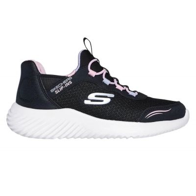 5. Skechers Slip-ins Bounder Simple Cute Jr 303585N-BLK Schuhe