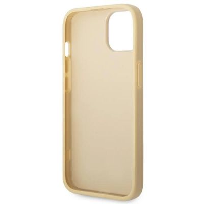 7. Guess GUHCP14SHGGSHD iPhone 14 6.1" Gold/Gold Hartschalenetui Glitter Script