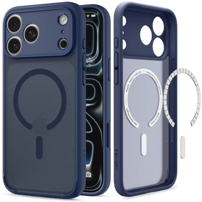 2. Spigen Ultra Hybrid MagSafe Hülle für iPhone 18 Pro Max / 17 Pro Max – Dunkelblau