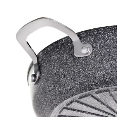 6. BALLARINI Salina Granitium tiefe Bratpfanne mit 2 Griffen, Granit, 24 cm 75002-811-0