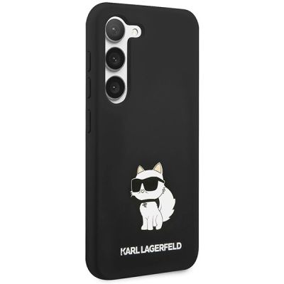 4. Karl Lagerfeld Choupette-Silikonhülle für Samsung Galaxy S24 – Schwarz