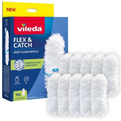 2. Vileda Flex&Catch Staubwedel-Einsätze 10 Stück.