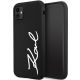Karl Lagerfeld KLHCN61SKSVGK iPhone 11 / Xr 6,1" schwarz/schwarz Hardcase Silikon Signature