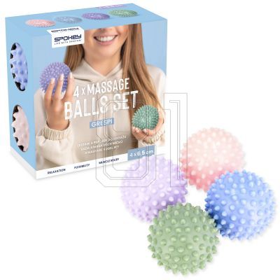 9. Spokey GRESPI Massageball-Set (4 Stk.)