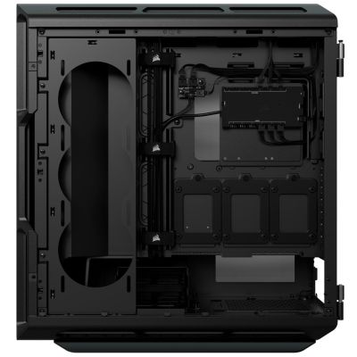 6. Corsair | Intelligentes Gehäuse mit gehärtetem Glas | iCUE 5000T RGB | Seitenteil aus Glas | Schwarz | Midi-Tower | Netzteil inklusive | ATX-Format