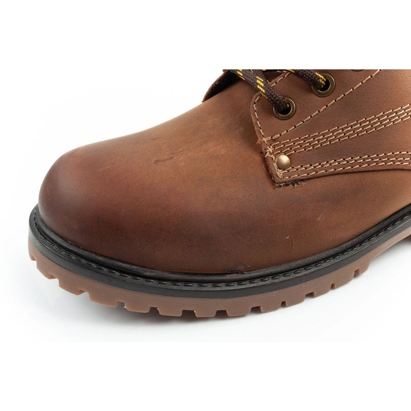6. Wrangler Arch Herrenschuhe Chelsea Boots elegante Stiefeletten Naturleder Braun