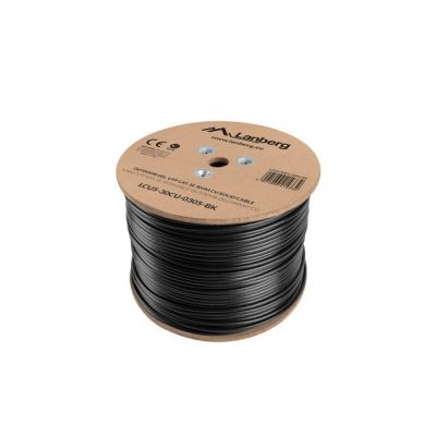 6. Lanberg LCU5-30CU-0305-BK Schwarzes 305m Cat5e U/UTP Netzwerkkabel