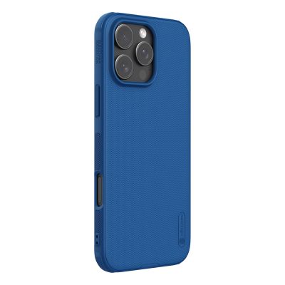 3. Nillkin Super Frosted Shield Pro Hülle für iPhone 16 Pro – blau