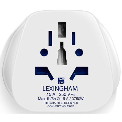 4. LEXINGHAM UNIVERSAL-ADAPTER WELT -> EU SCHUKO, 2 STÜCK